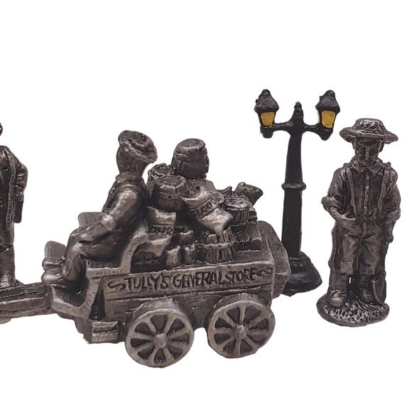 Liberty Falls Americana Pewter Collection Figures 1995 Grand Junction 15 Pieces - Picture 10 of 15